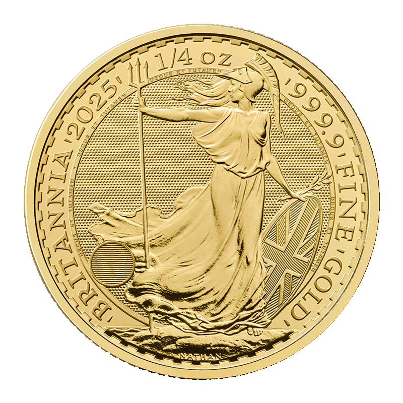 Achetez Pièce d'or Britannia de 1/4 oz (2025) | Prix au Canada